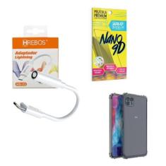 Imagem de Capinha Motorola G505G + Adaptador P2 P Tipo C + Película 9D - Armyshi
