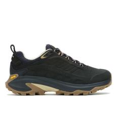 Imagem de Merrell Moab Speed 2 Tênis masculino de couro impermeável para caminhada, Preto, 45