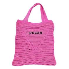 Imagem de Bolsa Feminina Crochê Moda Praia Diversas Cores (Rosa)