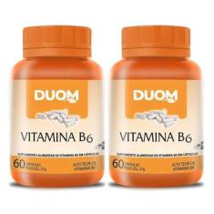 Imagem de Vitamina B6 60cps (1 ao dia) Duom | Kit 2 Frascos