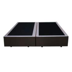 Imagem de Base Box Queen Bipartido Santo Box Sintético Marrom 40x158x198