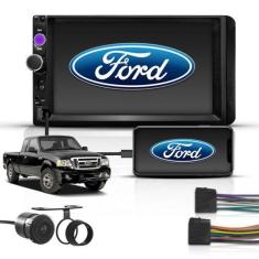 Imagem de Kit Multimídia Mp5 2 Din 7" Bt Espelha Universal Ford Ranger - First O