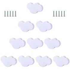 Imagem de Scakbyer Puxadores de armário de 10 peças, alças de armário fofas de borracha macia, puxadores de gaveta de orifício único de silicone com parafusos para armários de cozinha armários armário