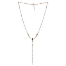 Imagem de Colar Armazem RR Bijoux gravatinha cristais coloridos 