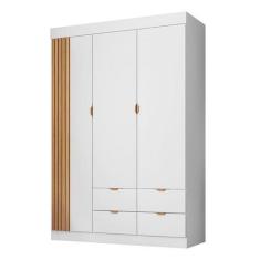 Imagem de Guarda Roupa Infantil Ayla 3 Portas Branco Acetinado - Phoenix - Phoen