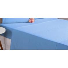 Imagem de Lençol Para Cobrir De Algodão Sem Elástico Cinza King Percal 180 Fios