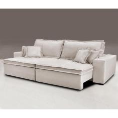 Imagem de Sofa Retrátil E Reclinável Com Molas Cama Inbox Premium 2,32M Tecido E