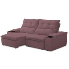 Imagem de Sofá Retrátil Reclinável Para Sala De Estar Living 210cm Ártico F04 Ve