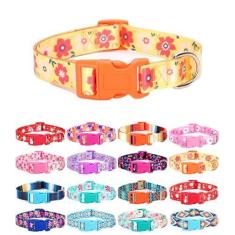 Imagem de Moonpet Coleiras de cachorro para filhotes, PP, pequeno, médio, grande, para cães - unissex com design fofo para meninos e meninas, coleira para animais de estimação, macia, ajustável, boêmia, chique,