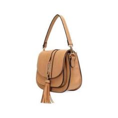 Imagem de Bolsa Feminina WJ Transversal com Barbicalho Marrom - 45715-Feminino
