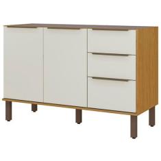 Imagem de Balcão de Cozinha para Pia Verace 120 Cm 3 Portas 2 Gavetas Marrocos/O