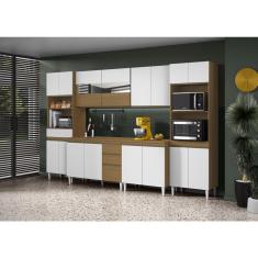 Imagem de Armário para cozinha modulado Clara com Balcão 6 peças