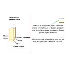 Imagem de Arranhador Gato Canto De Sofá Cama Box 02 Unidades