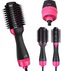 Imagem de Escova Secadora Profissional 3 Em 1 Seca Alisa Modela Cabelo - Bivol