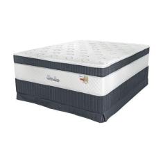 Imagem de Conjunto Cama Box+ Colchão Casal Mola Ensacada Nature Confort 138X188x