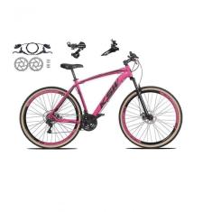 Imagem de Bicicleta Aro 29 Ksw Xlt 24v K7 Câmbios Shimano Freio Hidráulico Garfo Trava Pneu Faixa - Rosa Tam.15