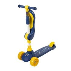 Imagem de Patinete Infantil 3 Rodas com Assento Ajustável Musical e LED Divertid