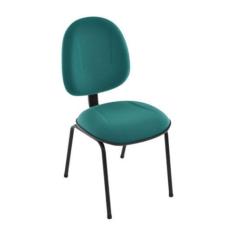 Imagem de Cadeira Executiva Base Fixa Palito Linha Office Plus Verde - Design Of