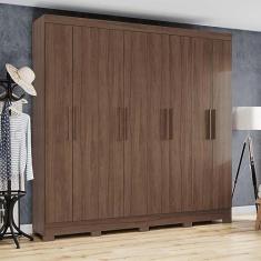 Imagem de Guarda Roupas 8 Portas 4 Gavetas B51 Castanho