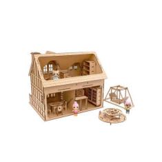 Imagem de Kit Casa Bonecas Com 29 Moveis Decorativa Bia Natural Darama
