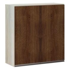 Imagem de Armário Luciane 70cm 2 Portas Luci Legno Crema C/Nogueira