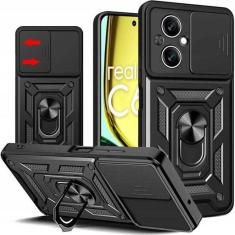 Imagem de Capa Capinha Case para Realme C67 4G - Protetora Resistente Anti Impacto Queda Armadura Militar Cor:Preto