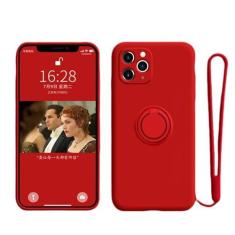 Imagem de Capa de suporte de telefone com anel de silicone líquido para Samsung Galaxy S23 Ultra Plus S22 S21 FE S10 S10E S8 S9 Plus Capa protetora, vermelha, para S10E