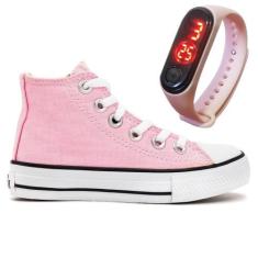 Imagem de Tênis Star Cano Alto Masculino E Feminino + Relógio - Milene Store, Ro