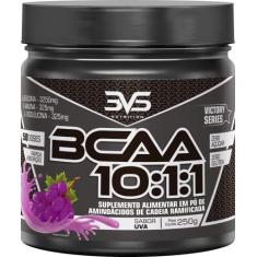 Imagem de BCAA 10:1:1 250g - 3VS Nutrition - Aminoácidos essenciais - Rápida absorção - Sabor gourmet Uva - Mistura instantanea