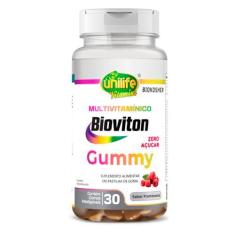 Imagem de Gummy Multivitamínico Sabor Framboesa Unilife 30 gomas