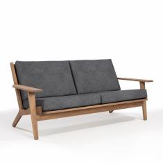 Imagem de Sofá 3 Lugares Lótus Acquablock Stain Castanho/preto