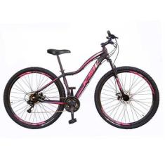 Imagem de Bicicleta Aro 29 KSW MWZA 2020 Feminino 21v Shimano Tourney, 15, Preto