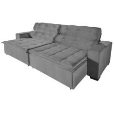 Imagem de Sofá Magno 2,30 Mts Pluma Cinza - Sofá Casa