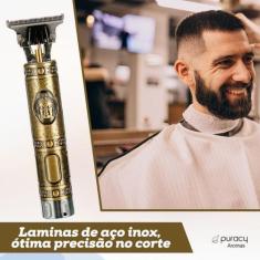 Imagem de Aparador De Pelo Acabamento Metal Gold Buda Profissional Original - Ba