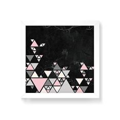 Imagem de Arte Maníacos Quadro Decorativo Escandinava  Triangulos - 50x50cm (Moldura em laca )