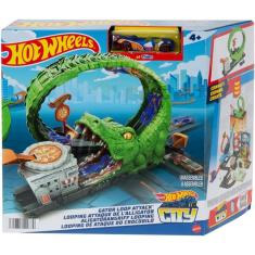 Imagem de Pista Hot Wheels City Looping De Ataque Do Crocodilo Mattel