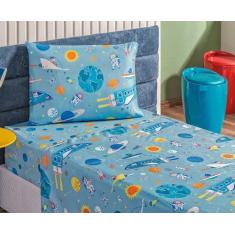 Imagem de Jogo De Cama Lençol Bouti Kids Solteiro Infantil Com 03 Peças Estampad