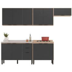 Imagem de Cozinha Modulada 5 Peças Frcz6 Avena Grafito
