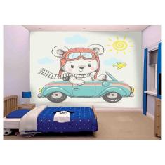 Imagem de Papel De Parede Infantil Ursinho Quarto Bebê Azs156