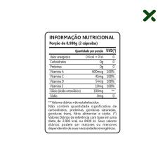 Imagem de Kit 3 Silício Vitaminas A C D E 100Mg 60 Cáps Maxinutri