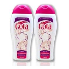 Imagem de Sabonete Íntimo Líquido Gota Dourada Suave 250ml (Kit c/ 2 unidades)