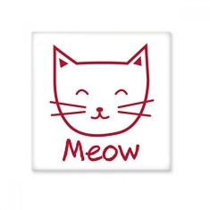 Imagem de Adesivo brilhante com desenho de gato mewing protege ejo de cerâmica animal