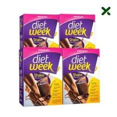 Imagem de Kit 04 Diet Week Shake Mousse de Chocolate 360g Loja Maxinutri