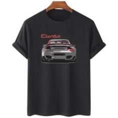 Imagem de Camiseta feminina algodao Porsche 911 Turbo Por Trâs Desenho