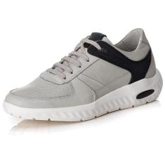 Imagem de Tênis Masculino Esportivo Couro Cadarço Conforto Dia a Dia-Masculino