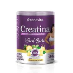 Imagem de Creatina Saborizada Sanavita by Carol Borba Alta Pureza Abacaxi com Hortelã