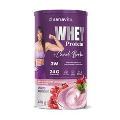 Imagem de Whey by Carol Borba Sanavita Mousse de Frutas Vermelhas 400g