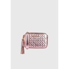Imagem de Bolsa Alça Corrente Metalizado Rosê Luiza Barcelos-Feminino