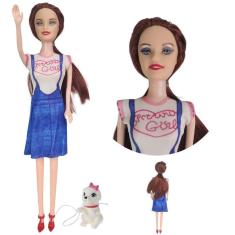 Imagem de Boneca Princesa Cachorrinho infantil Brinquedo Criança Pet Criançada Divertida