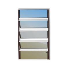 Imagem de Janela de Alumínio Basculante 100x40cm Vidro Espelhado Plus Brimak